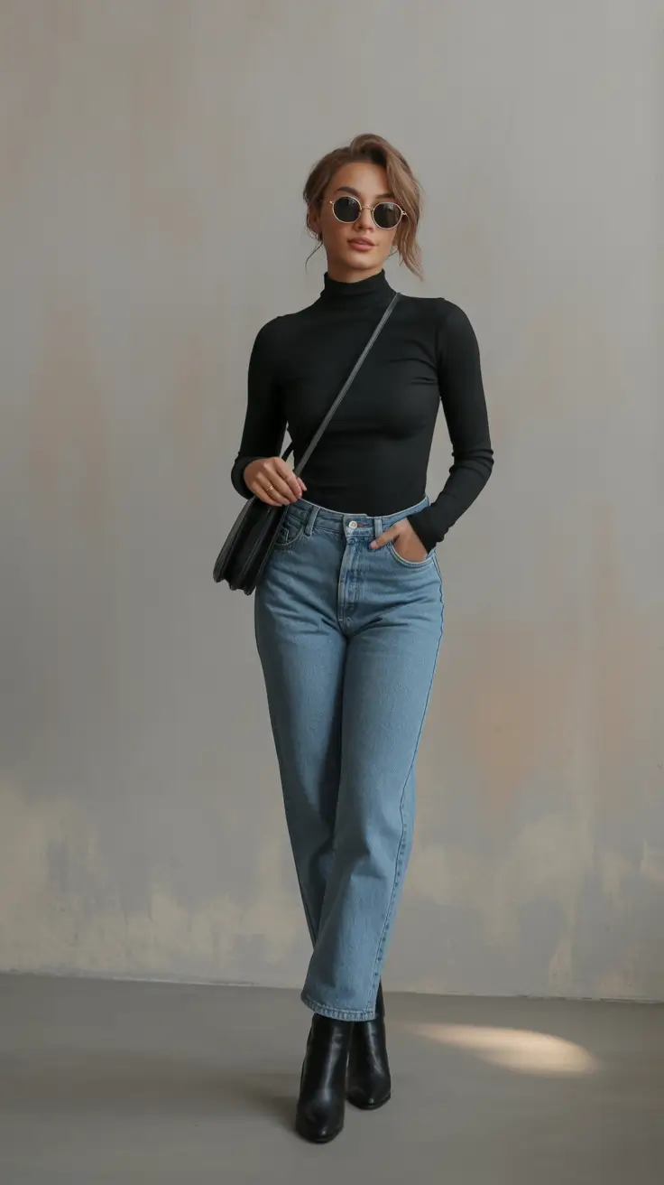 2025 Minimalist Monochrome with Denim Ease
