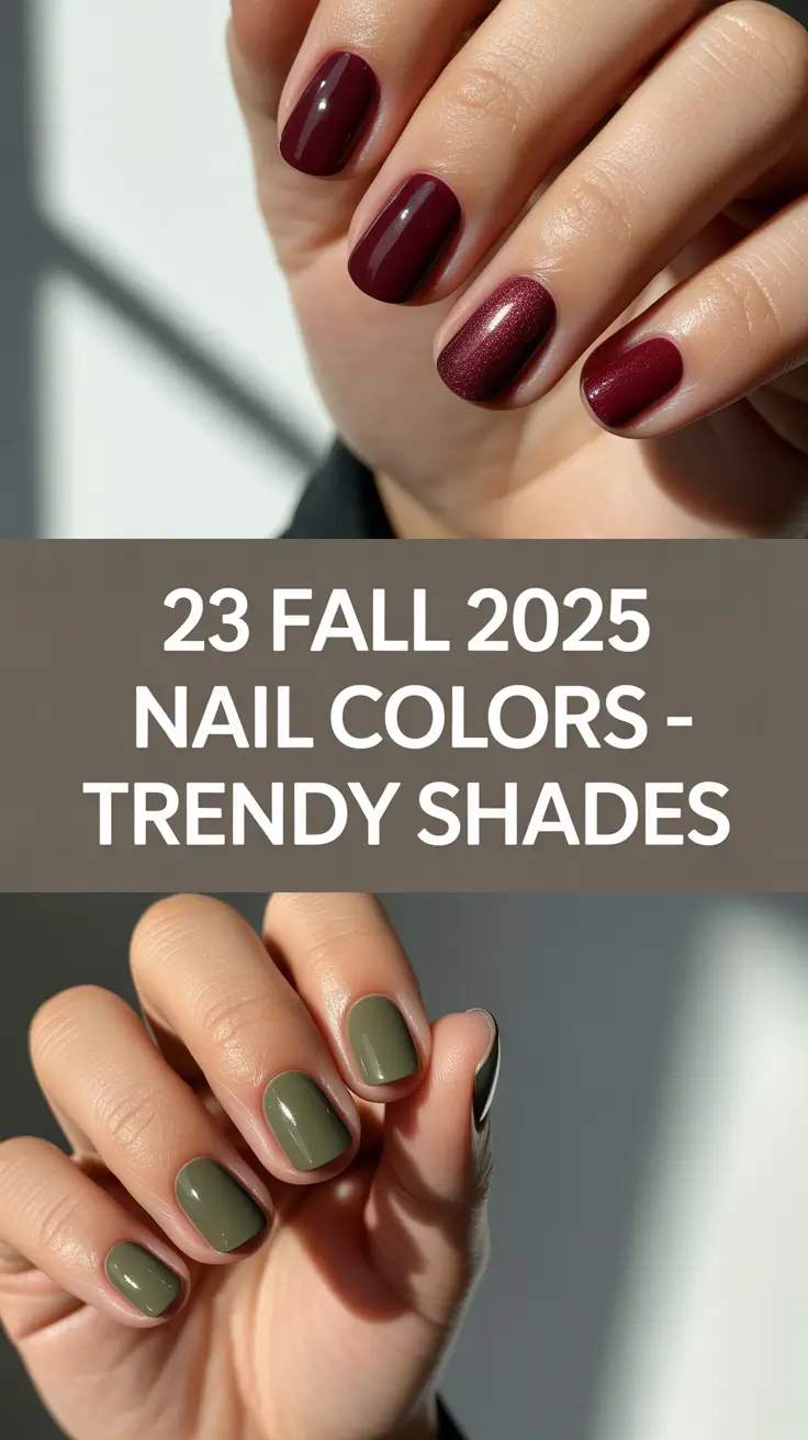 Fall 2025 Nail Colors – Trendy Shades and Inspo for Autumn Gel Designs