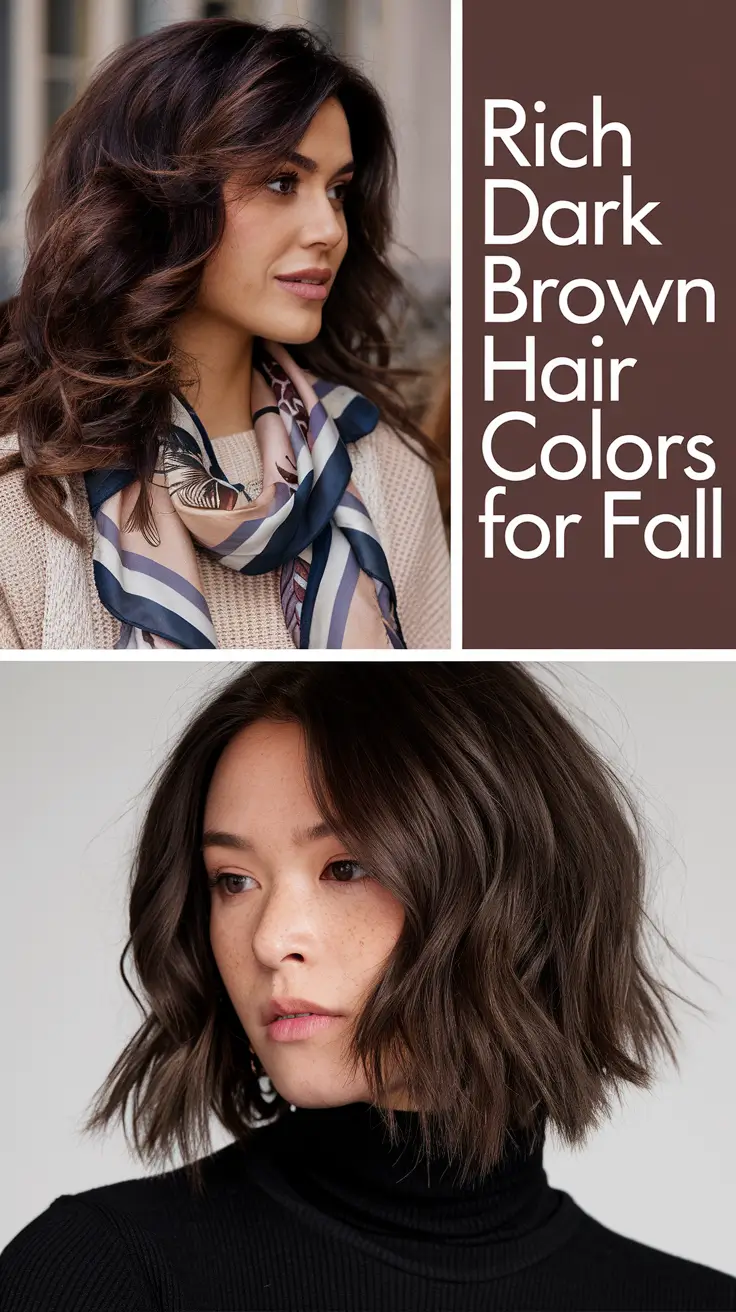 Rich Dark Brown Hair Colors for Fall 2025: Chic Trends & Ideas for Brunettes