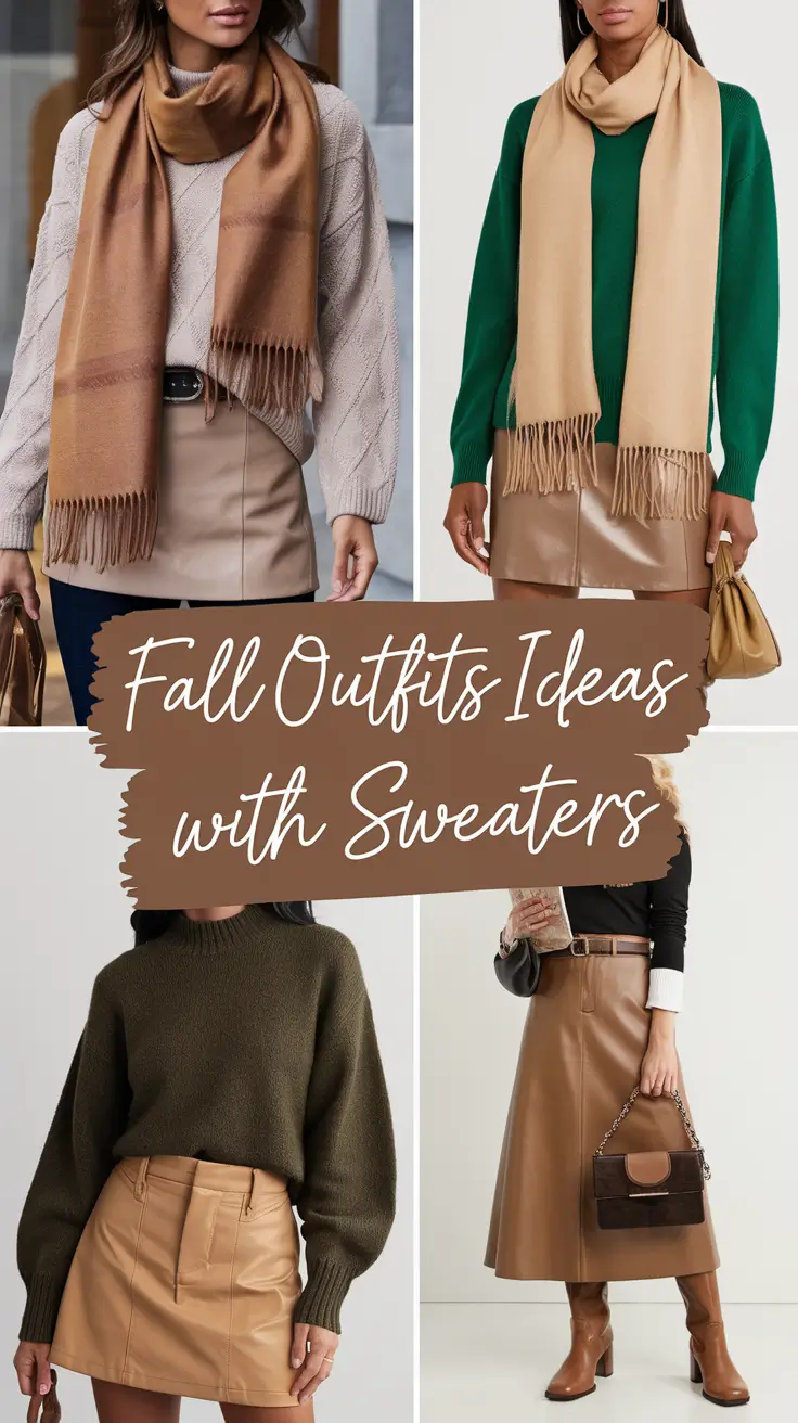 Fall Outfits Ideas with Sweaters 2025 — Cozy, Chic & Totally Wearable