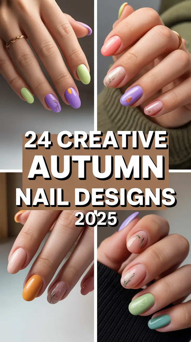 Creative Autumn Nail Designs 2025: Soft, Chic & Trendy Ideas for Fall