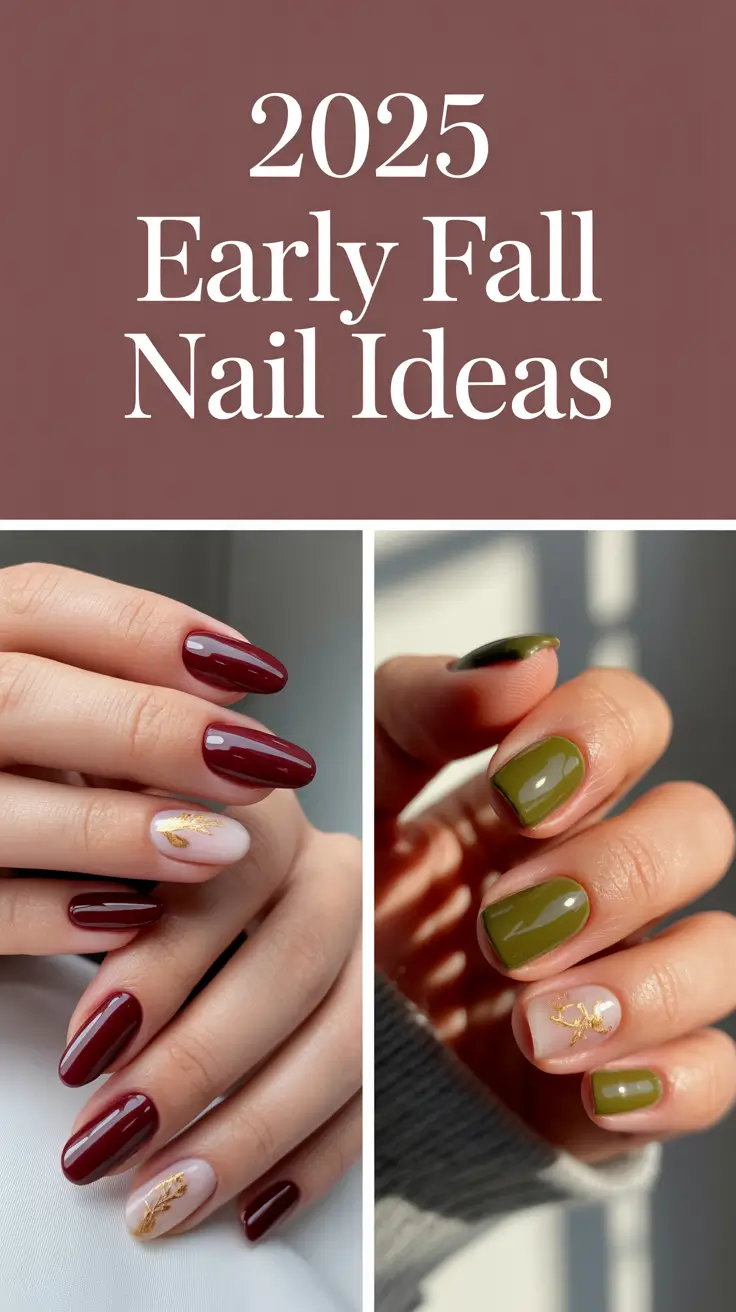 2025 Early Fall Nail Ideas: Fresh Colors, Cute Inspo & Timeless Shapes