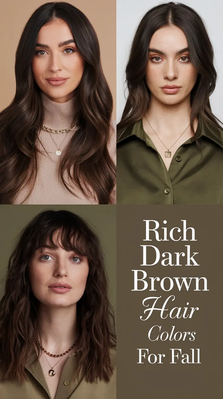 Rich Dark Brown Hair Colors for Fall 2025: Chic Trends & Ideas for Brunettes