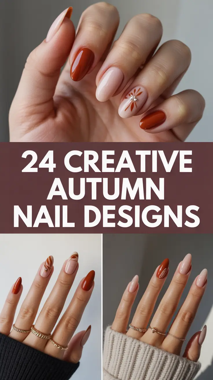 Creative Autumn Nail Designs 2025: Soft, Chic & Trendy Ideas for Fall