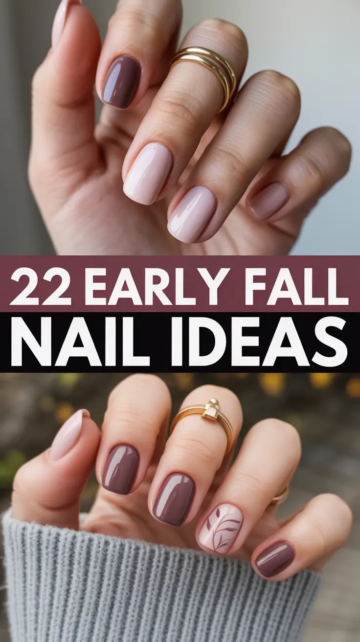 2025 Early Fall Nail Ideas: Fresh Colors, Cute Inspo & Timeless Shapes
