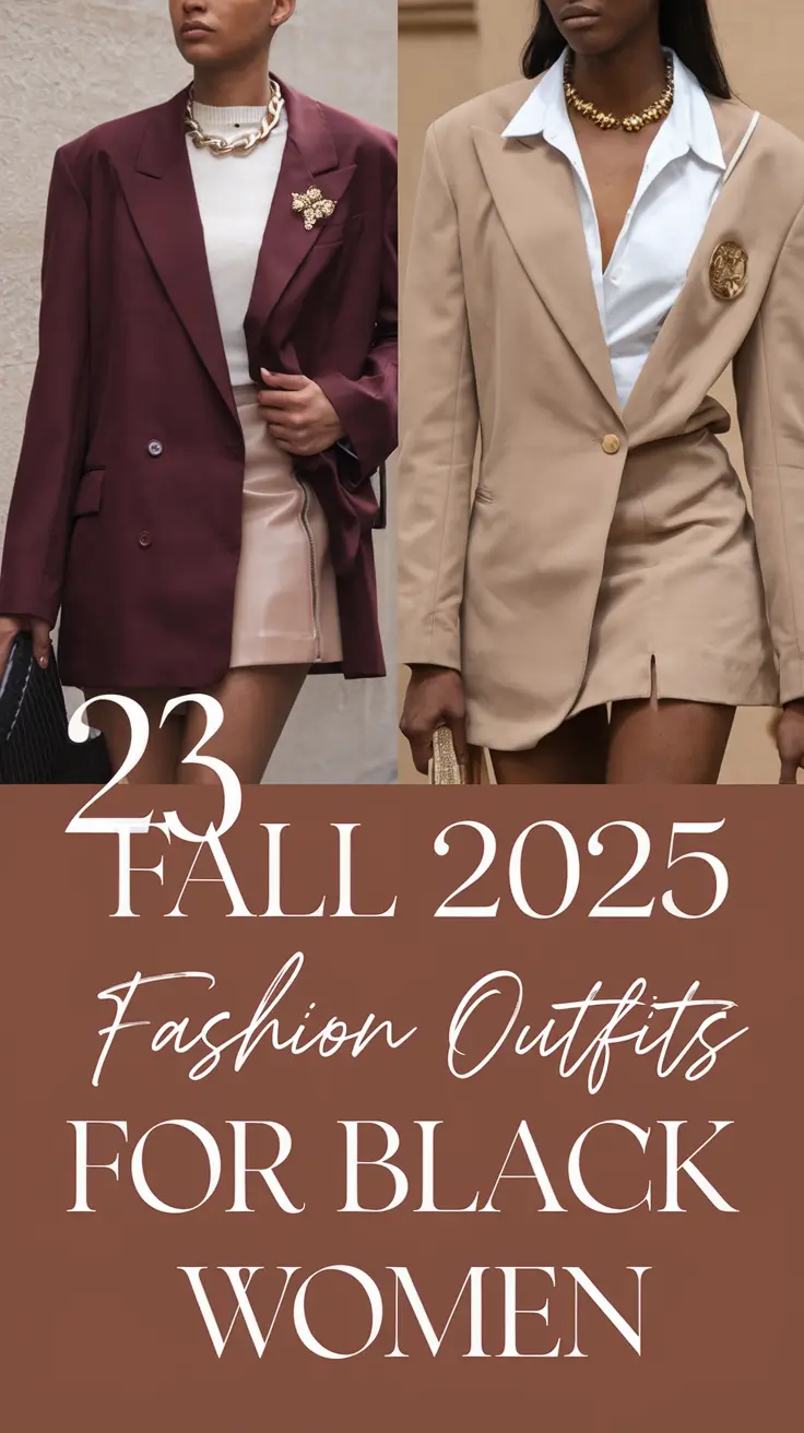 Fall 2025 Fashion Outfits for Black Women: Chic Looks From Brunch to Night