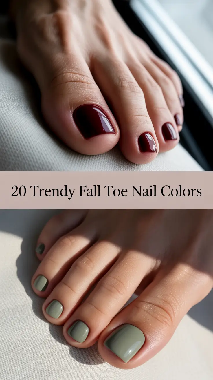 Trendy Fall Toe Nail Colors 2025: Fresh Autumn Pedicure Ideas and Designs