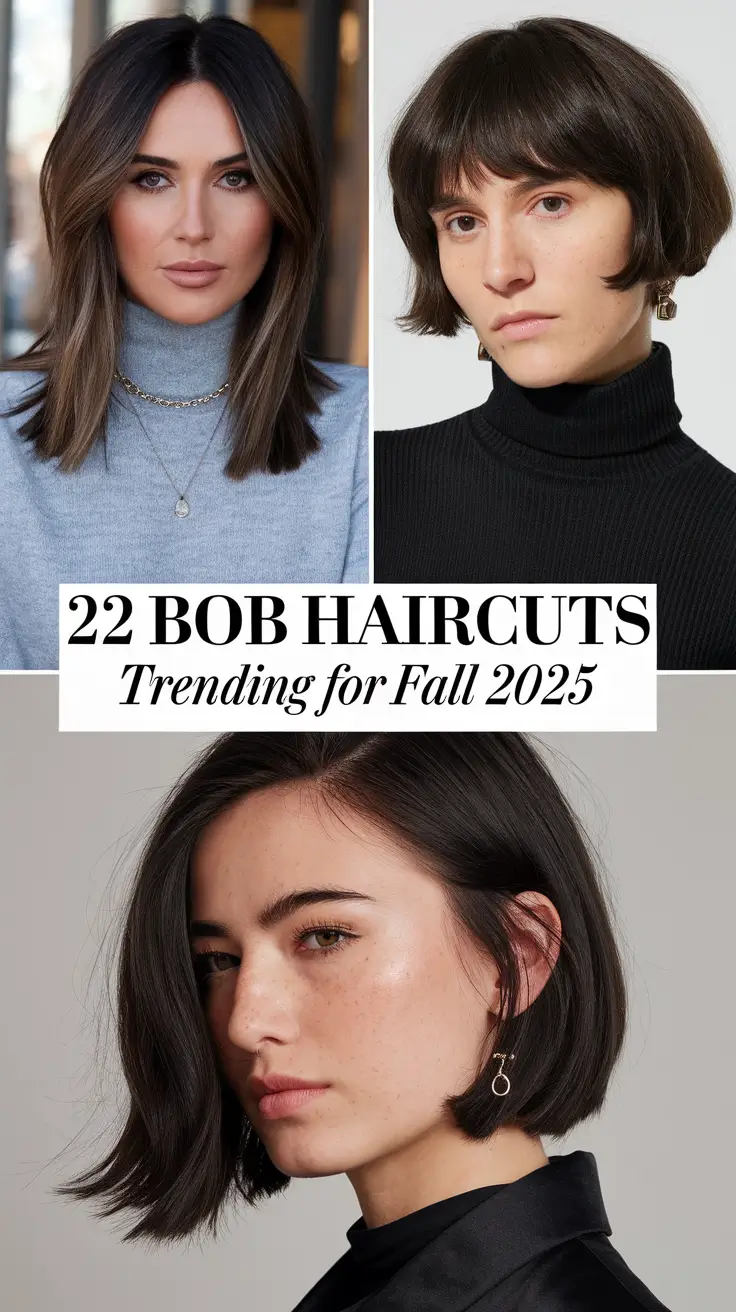 Bob Haircuts – Trending for Fall 2025: Cute, Chic & Stacked Styles