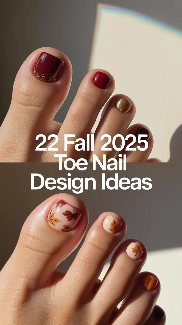 Fall 2025 Toe Nail Design Ideas: Trendy Pedicures & Autumn Colors Inspiration