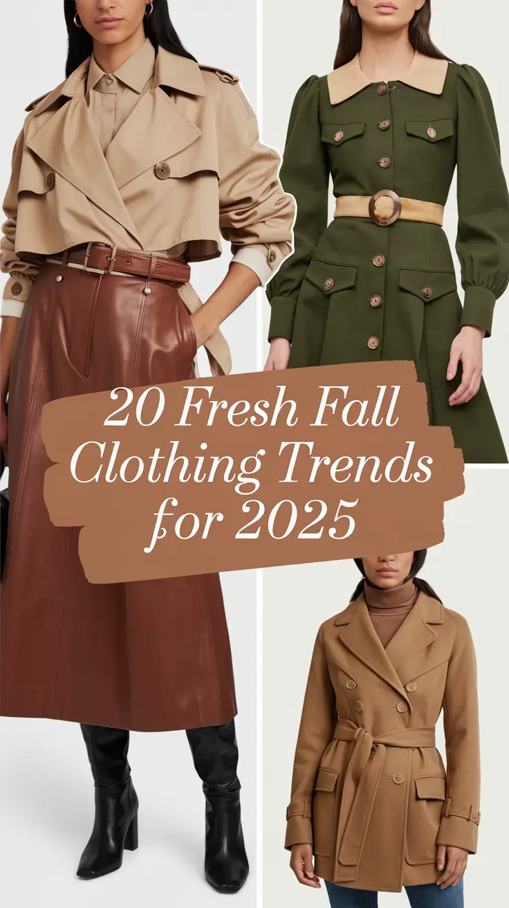 Fresh Fall Clothing Trends for 2025: Inspiring Women's Clothing & Color Palette Ideas