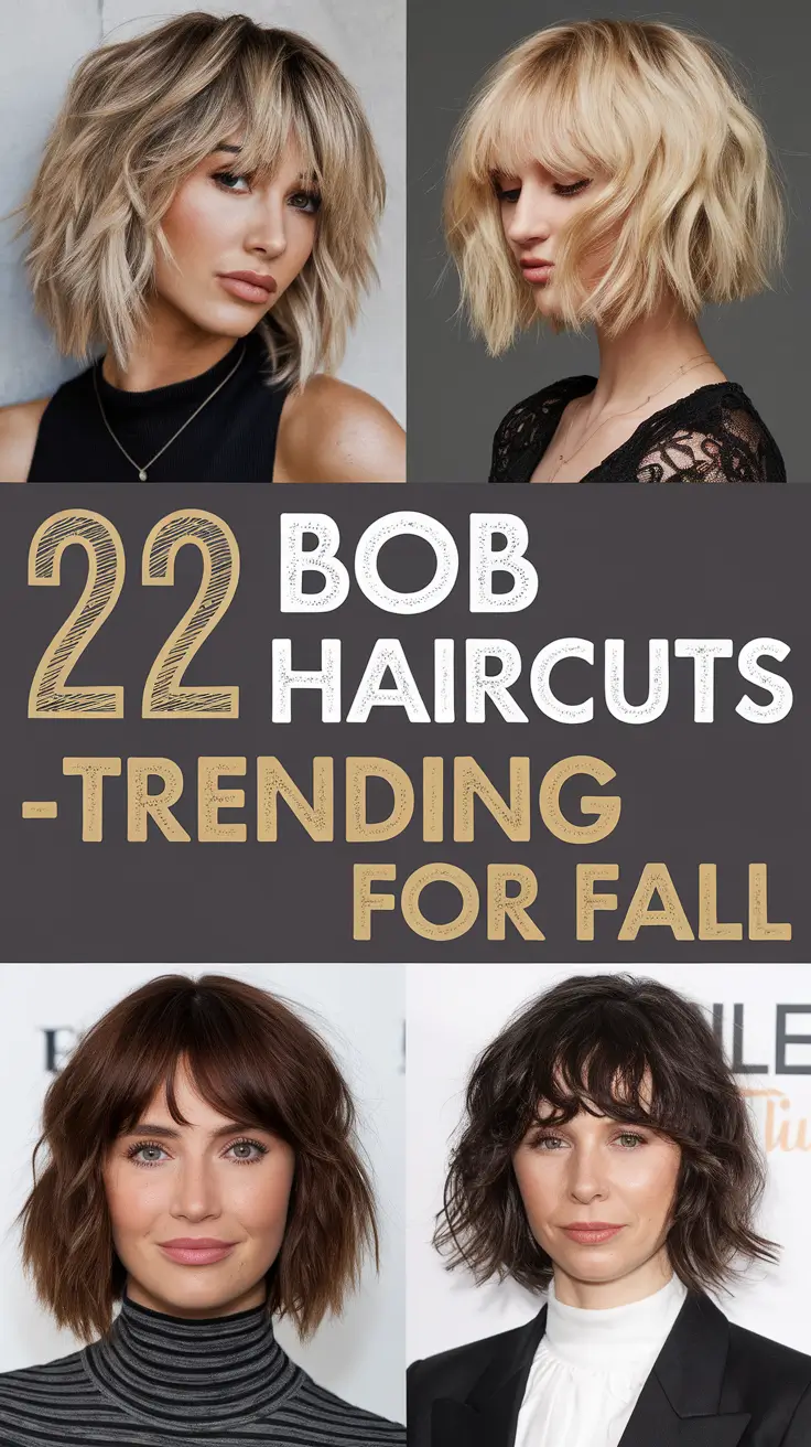 Bob Haircuts – Trending for Fall 2025: Cute, Chic & Stacked Styles