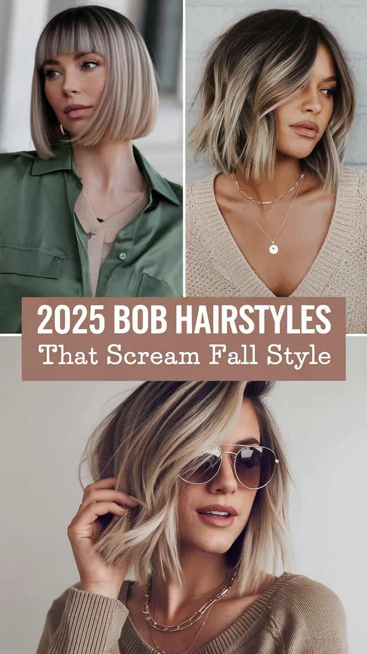 2025 Bob Hairstyles That Scream Fall Style – Trendy Cut and Color Ideas for the Season
