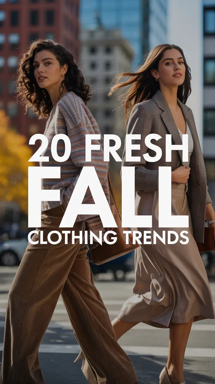 Fresh Fall Clothing Trends for 2025: Inspiring Women's Clothing & Color Palette Ideas
