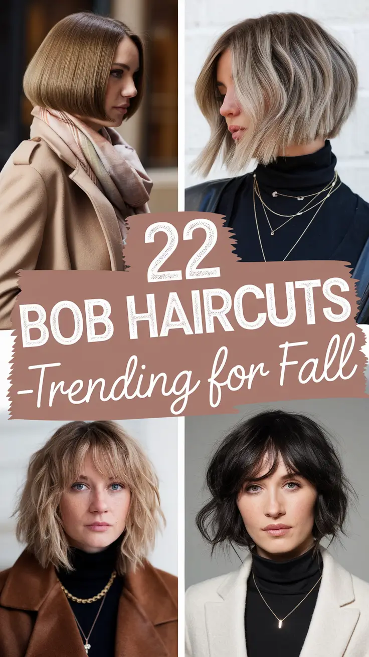 Bob Haircuts – Trending for Fall 2025: Cute, Chic & Stacked Styles