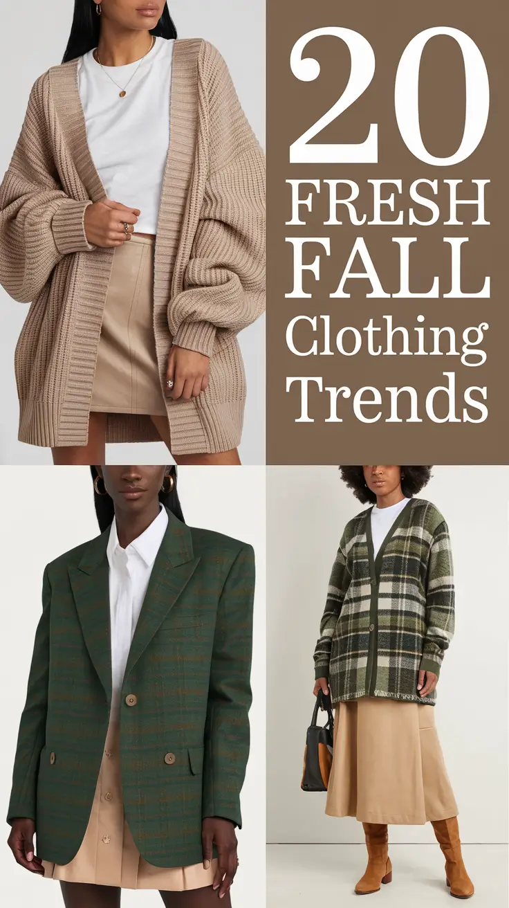 Fresh Fall Clothing Trends for 2025: Inspiring Women's Clothing & Color Palette Ideas
