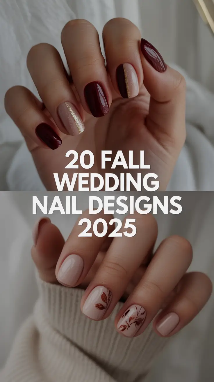 Fall Wedding Nail Designs 2025: Elegant Ideas for Brides, Bridesmaids & Guests