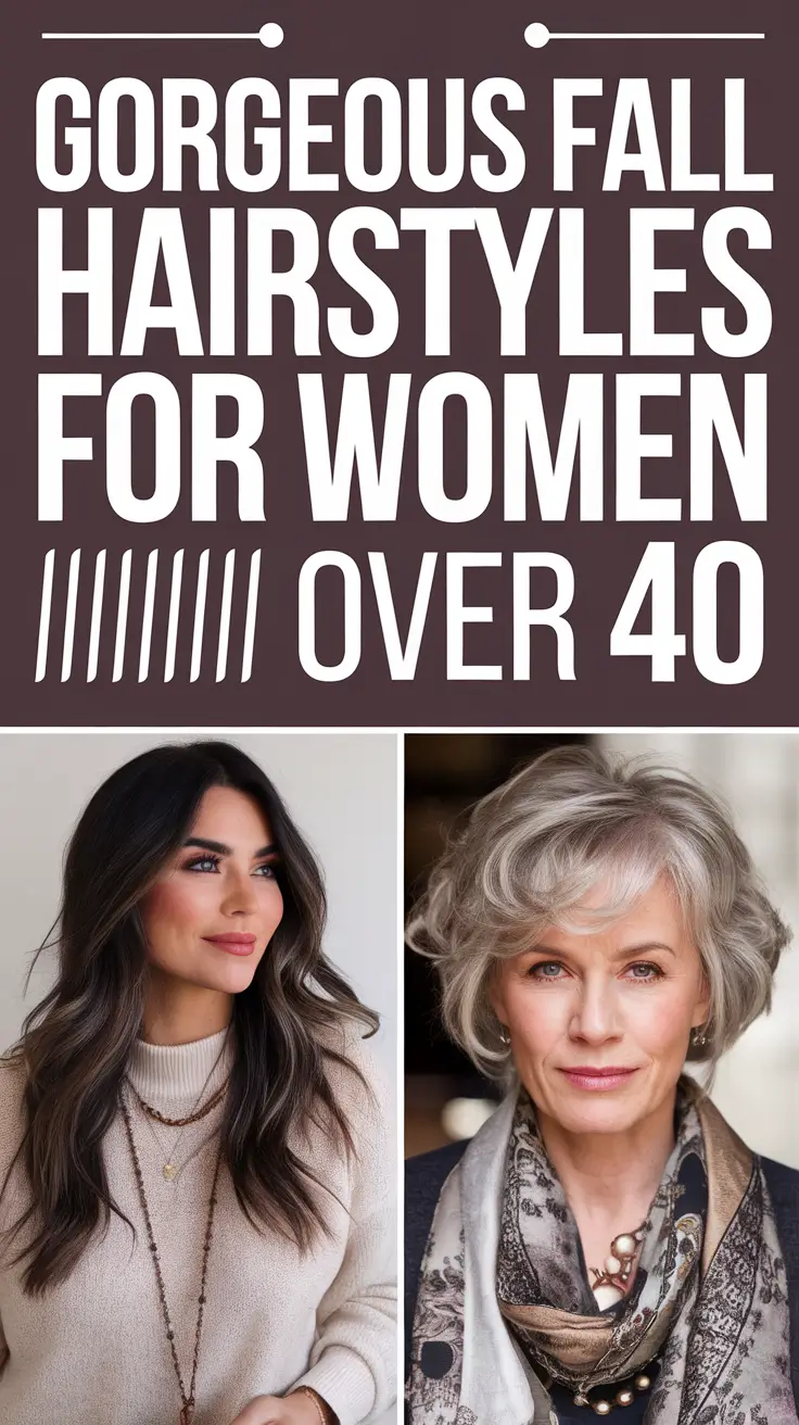 Gorgeous Fall Hairstyles for Women Over 40: Chic Bob & More Inspiring 2025 Looks