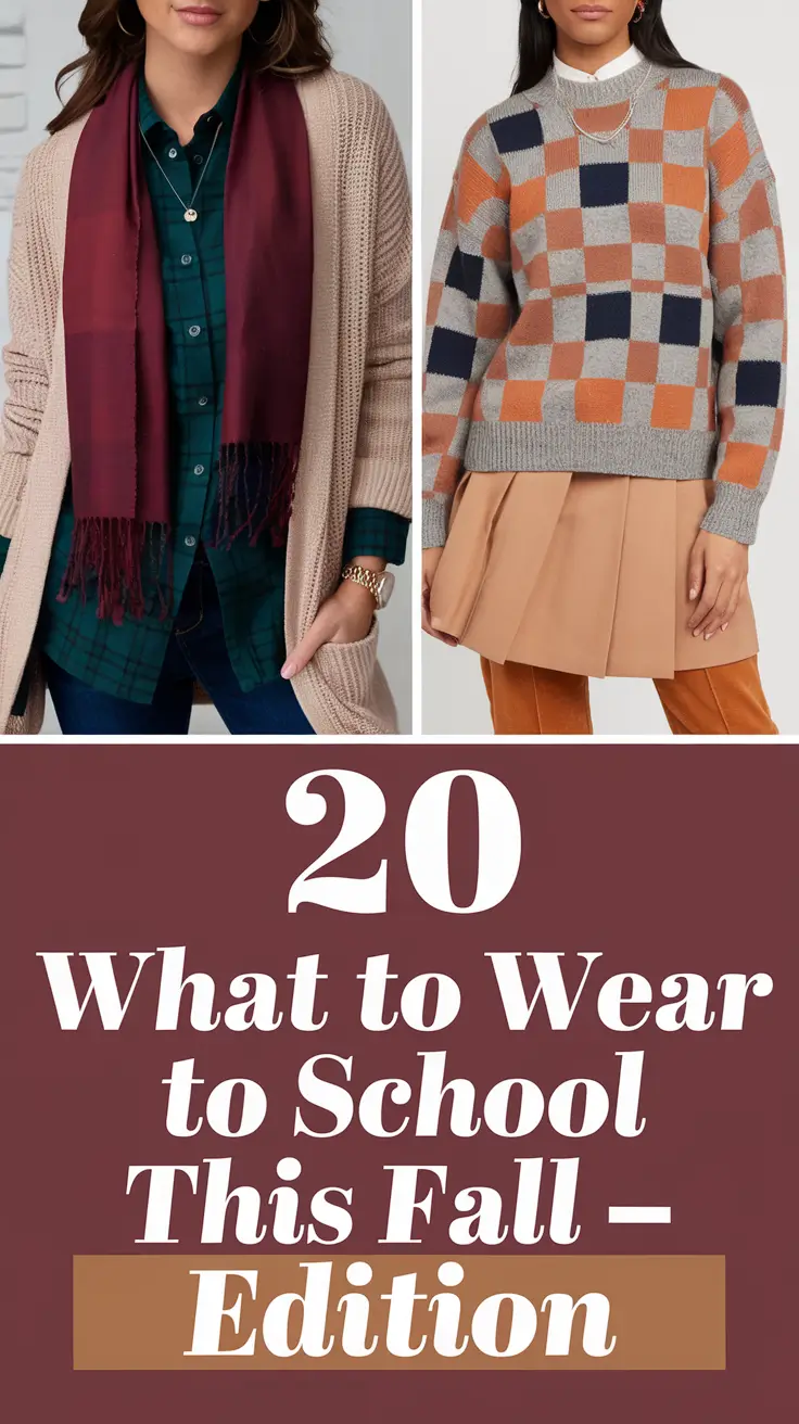What to Wear to School This Fall – 2025 Edition: Cozy & Cute Outfit Inspiration