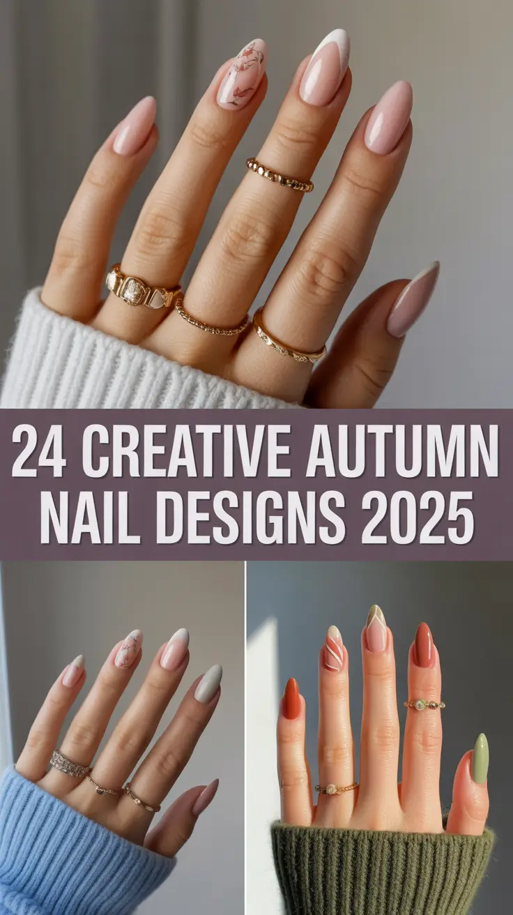 Creative Autumn Nail Designs 2025: Soft, Chic & Trendy Ideas for Fall