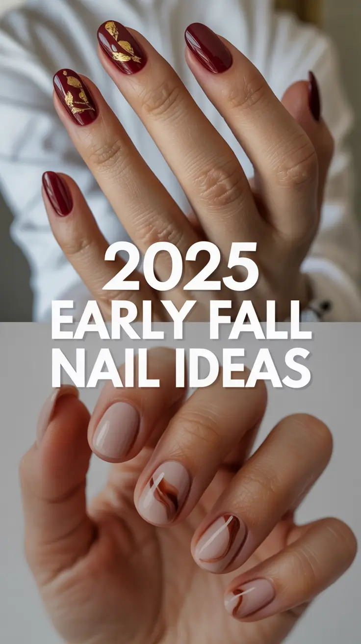 2025 Early Fall Nail Ideas: Fresh Colors, Cute Inspo & Timeless Shapes