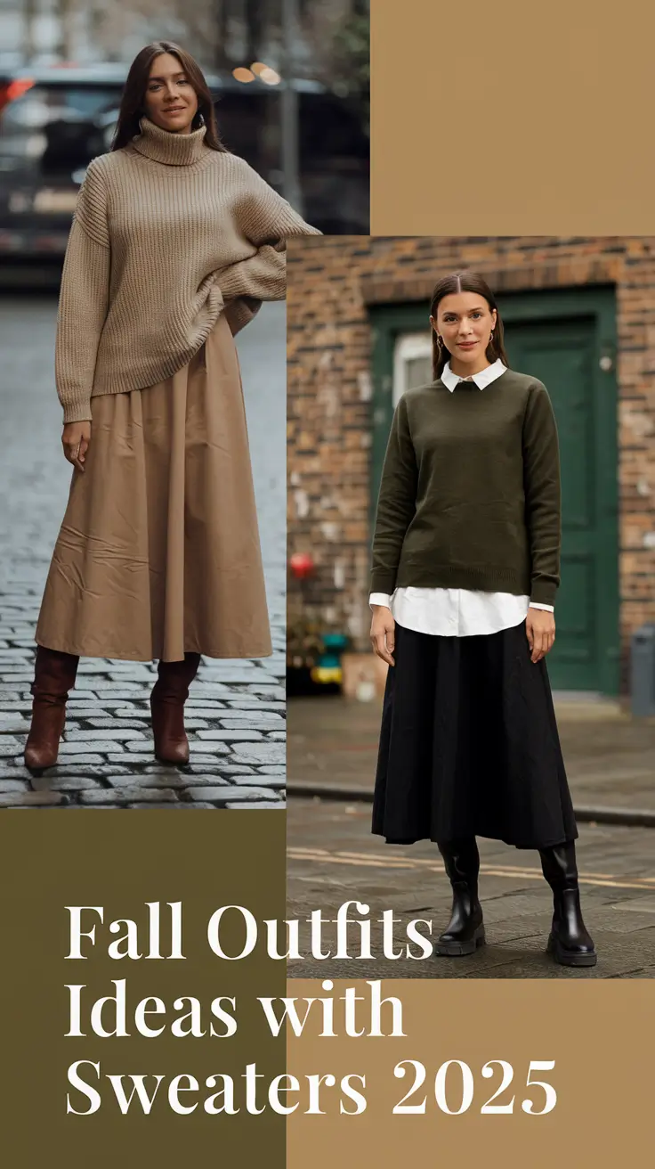 Fall Outfits Ideas with Sweaters 2025 — Cozy, Chic & Totally Wearable