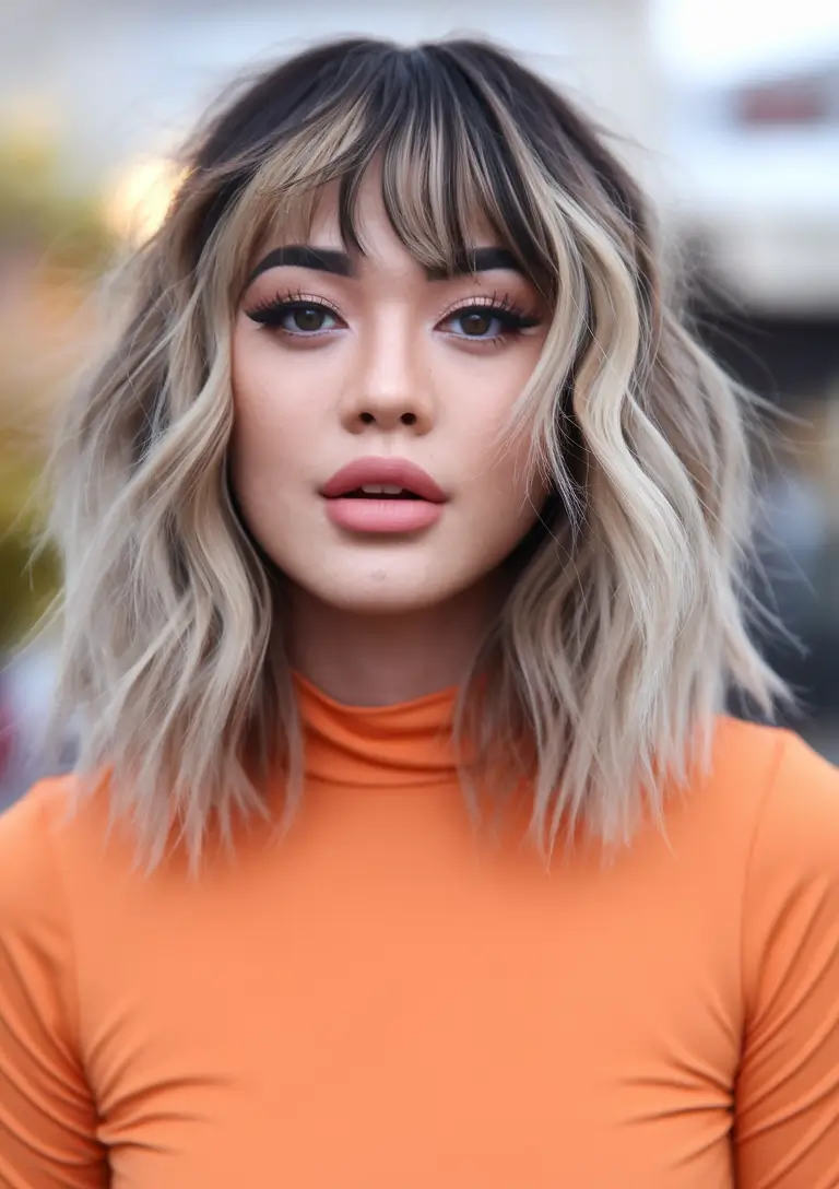 fall haircut with bangs Modern Shag