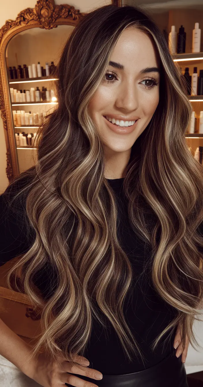 2025 Espresso Lengths with Champagne Highlights