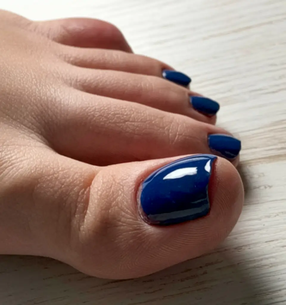 fall toe nail colors autumn Midnight Blue Minimalism