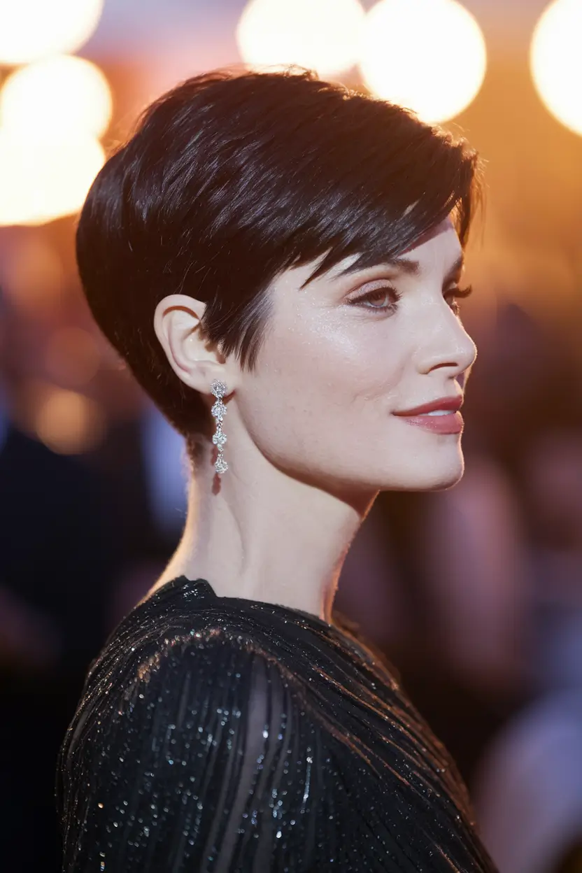 fall pixie haircut Evening-Ready Sleek Pixie