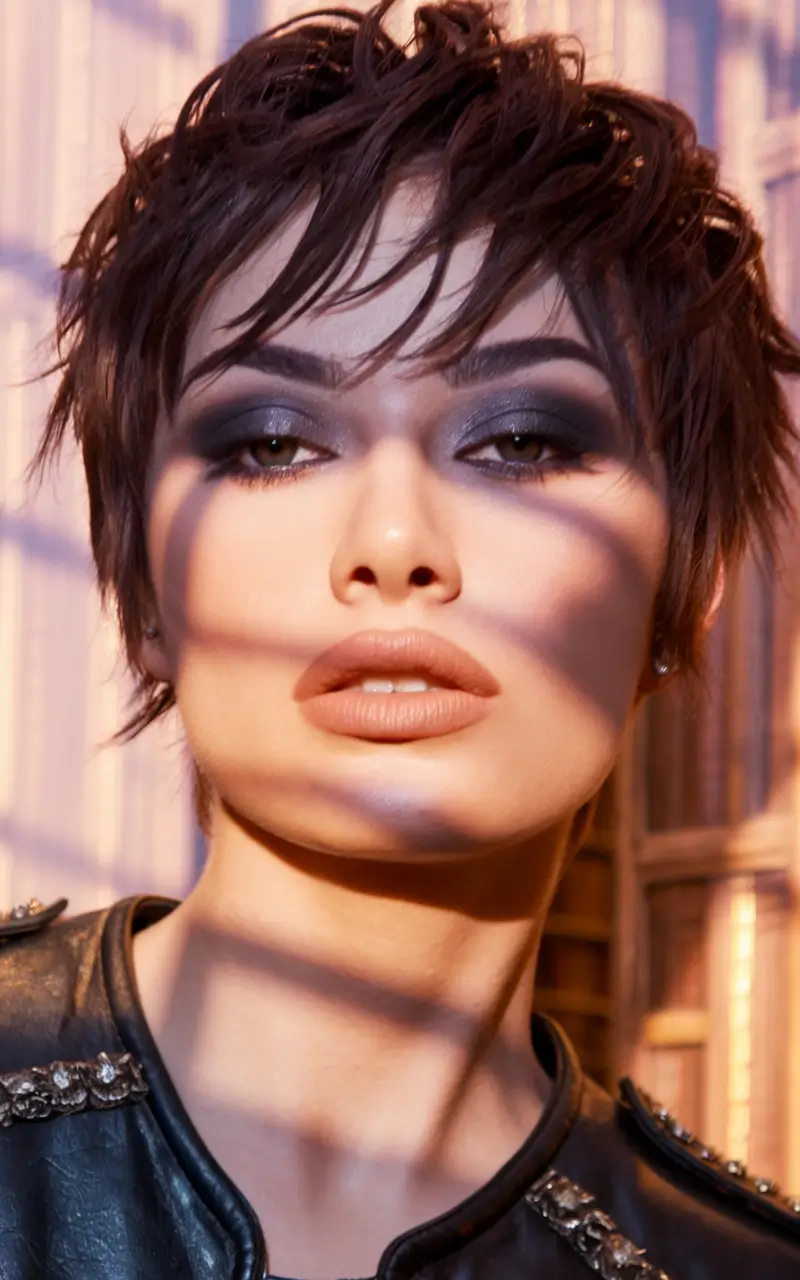 fall pixie haircut Edgy Textured Pixie with Tousled Layers