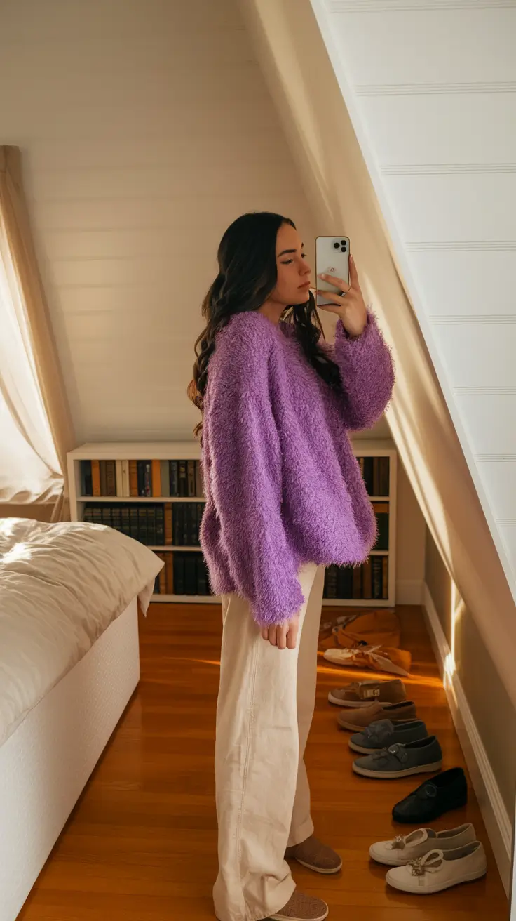 fall outfits for school for teens autumn Soft Lilac for a Playful Fall Twist