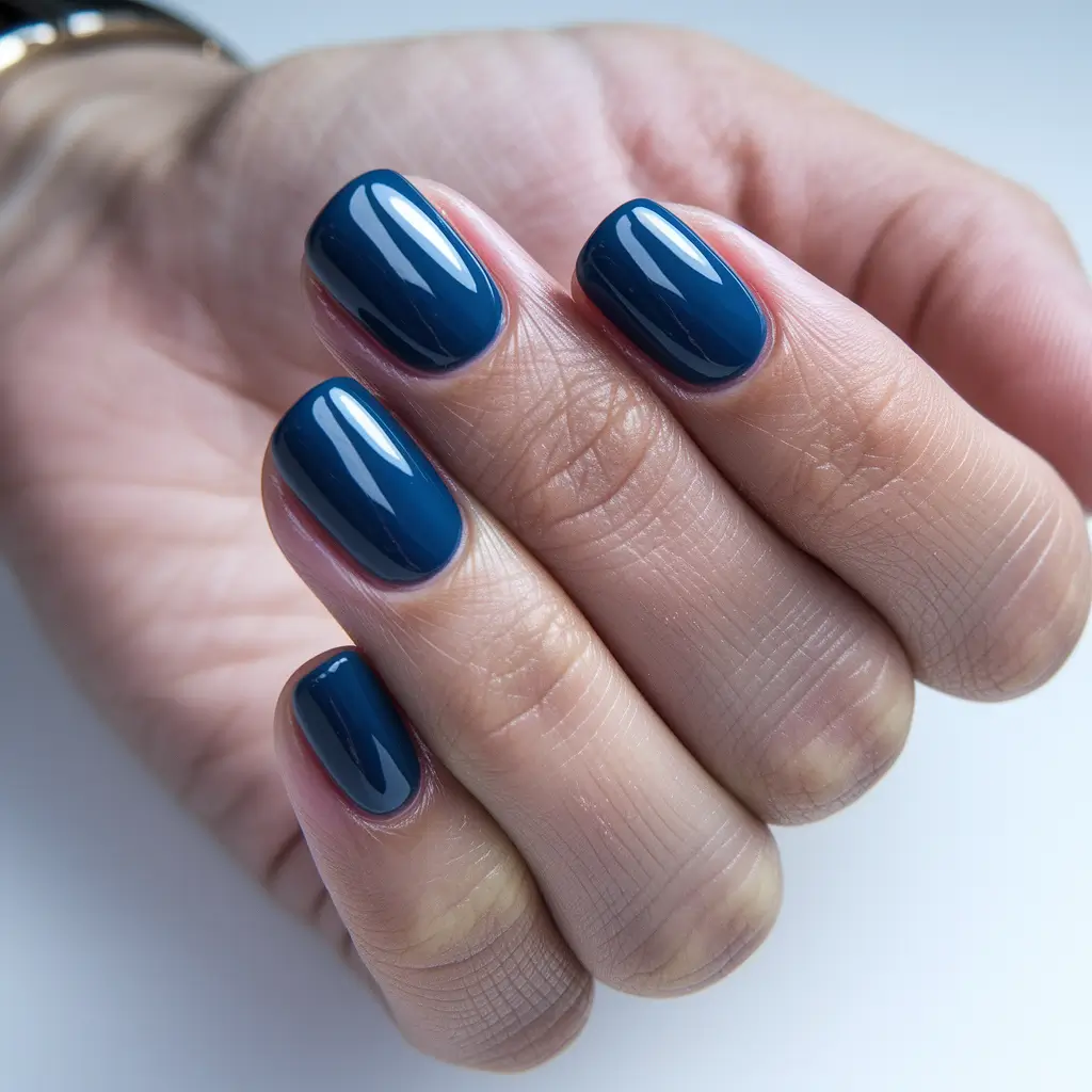 fall/winter nails colors Midnight Navy Minimalism