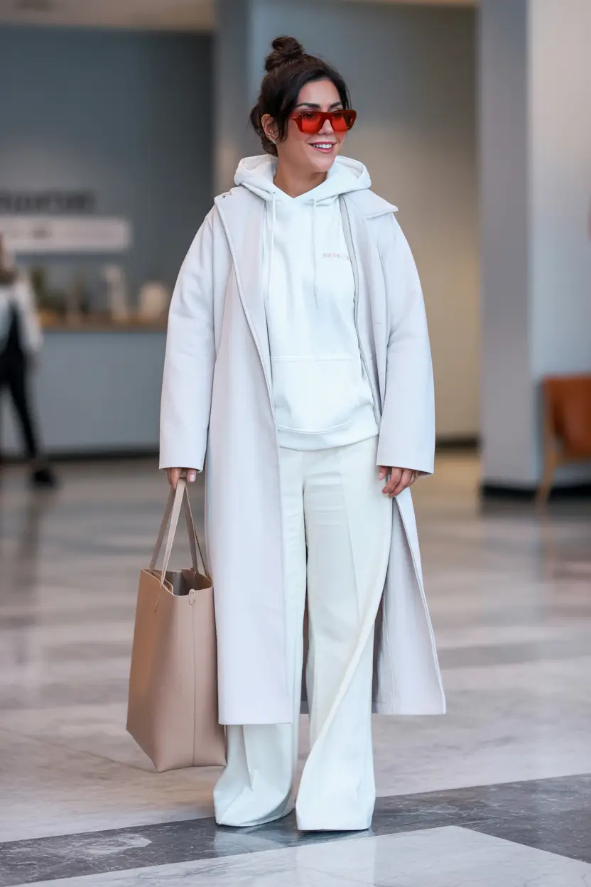 casual winter outfits for women Monochrome Street Smart