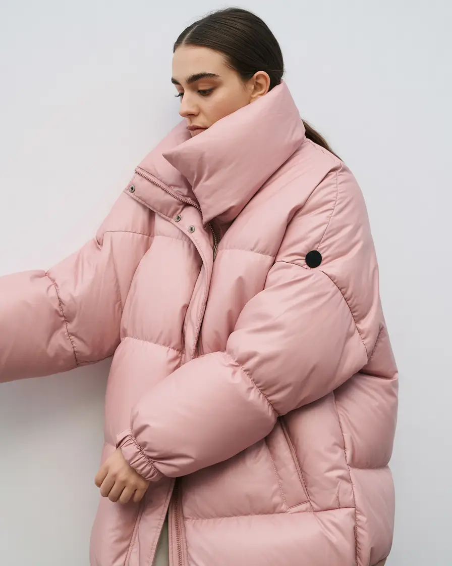 casual winter outfits for women Blush Puffer Comfort