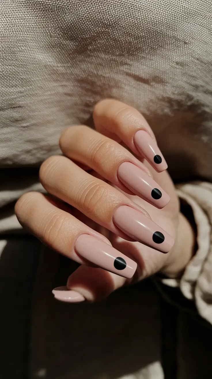 october-nails-simple-nude-dots
