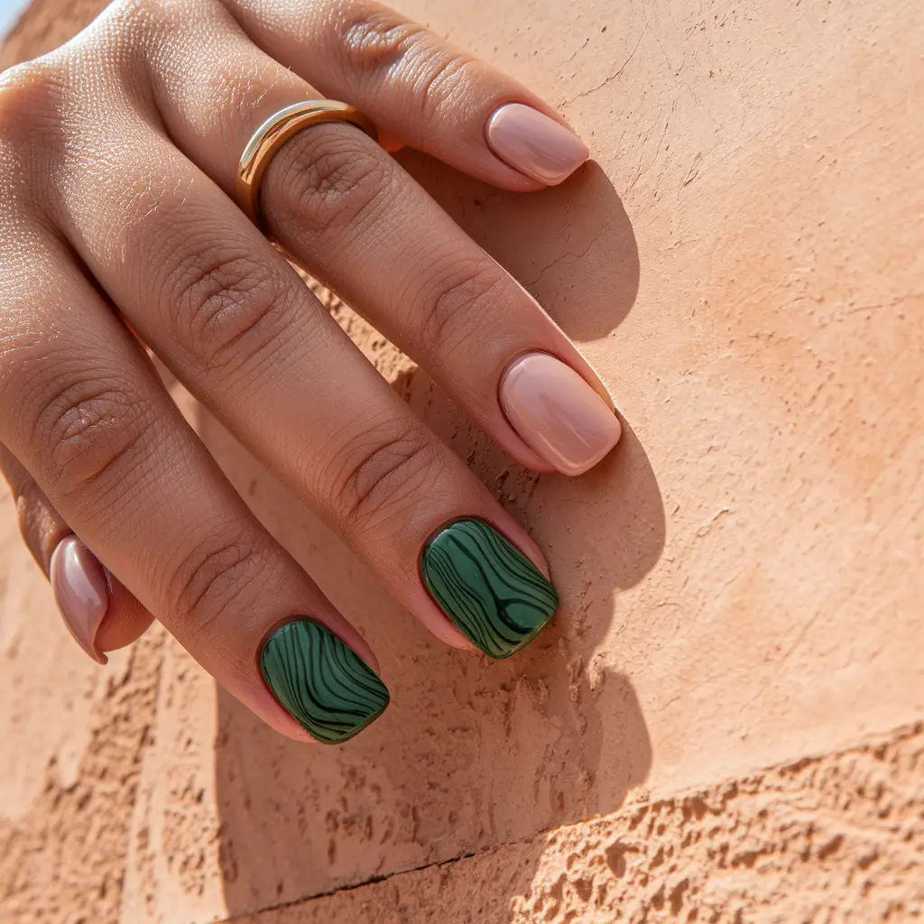 october-nails-fall-green-marble