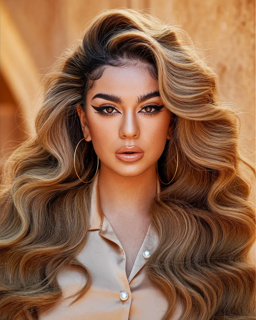 caramel luxe waves october hair colors