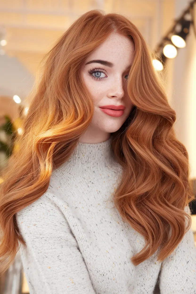 golden pumpkin glow hair colors for october
