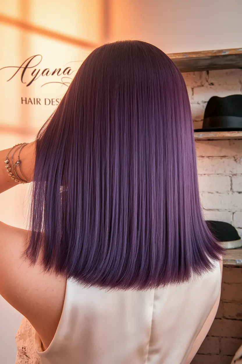 velvet plum sleek hair color october