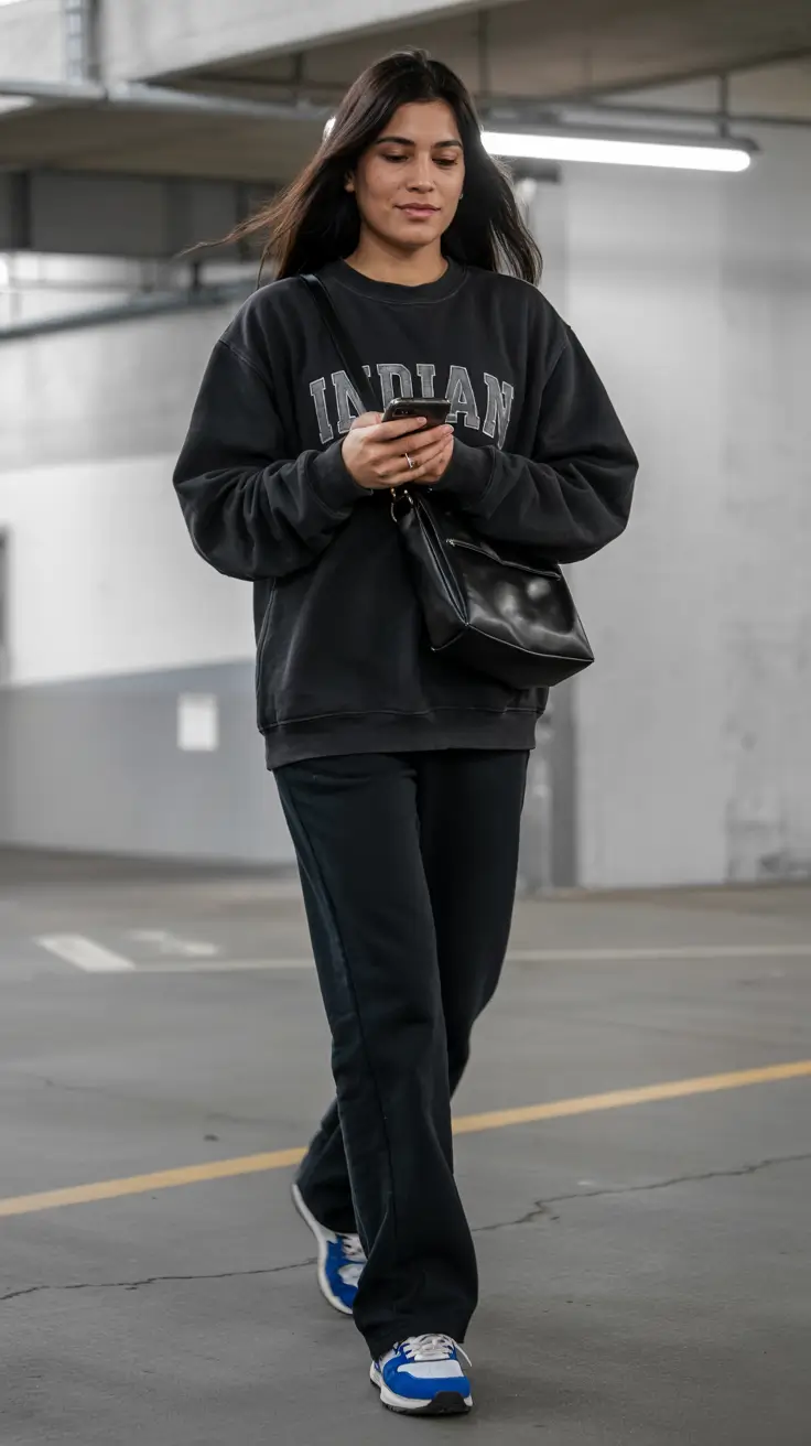 october-outfits-aesthetic-sporty-black-sweatshirt