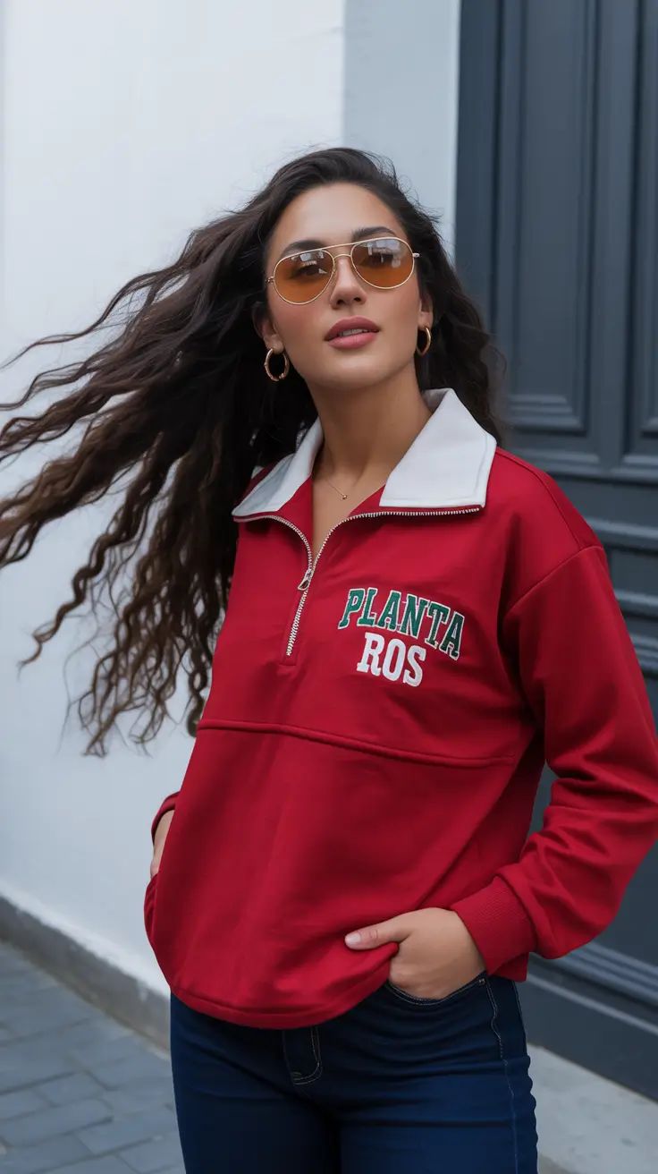 cozy winter outfits for school comfy retro varsity