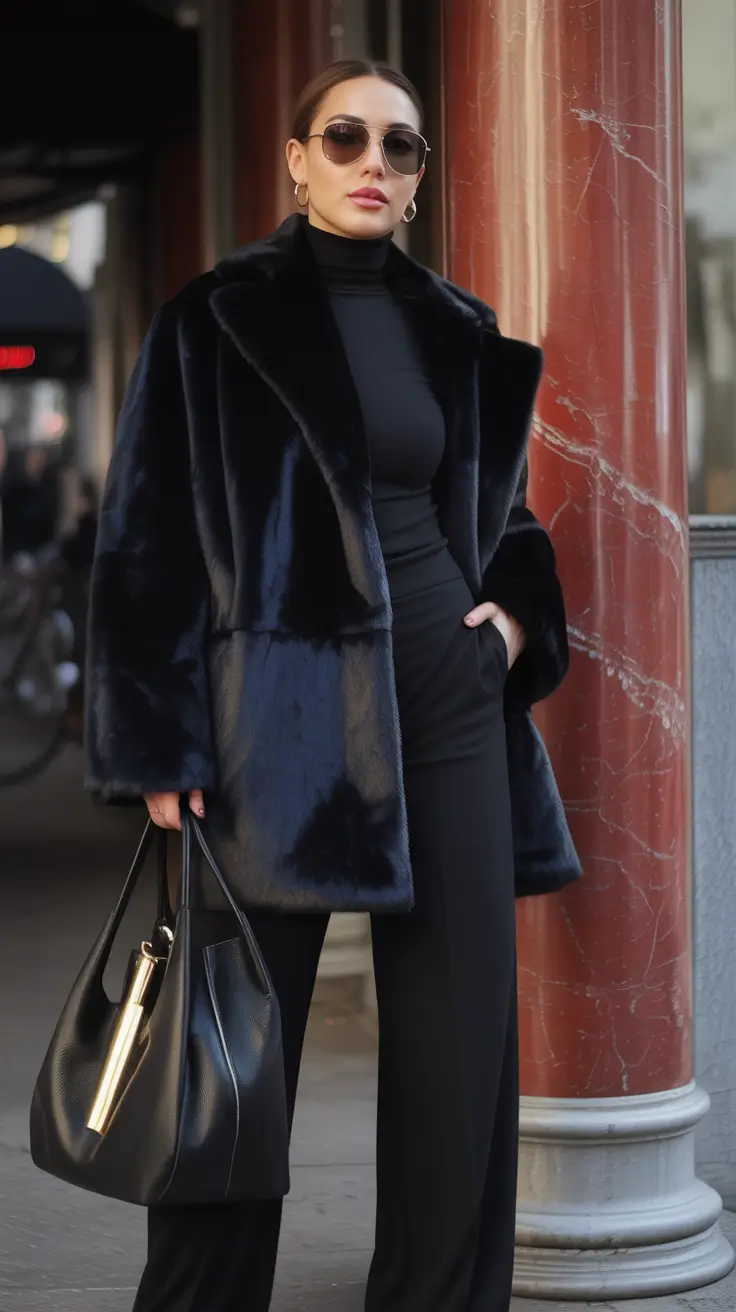 cute winter outfits baddie Midnight Allure