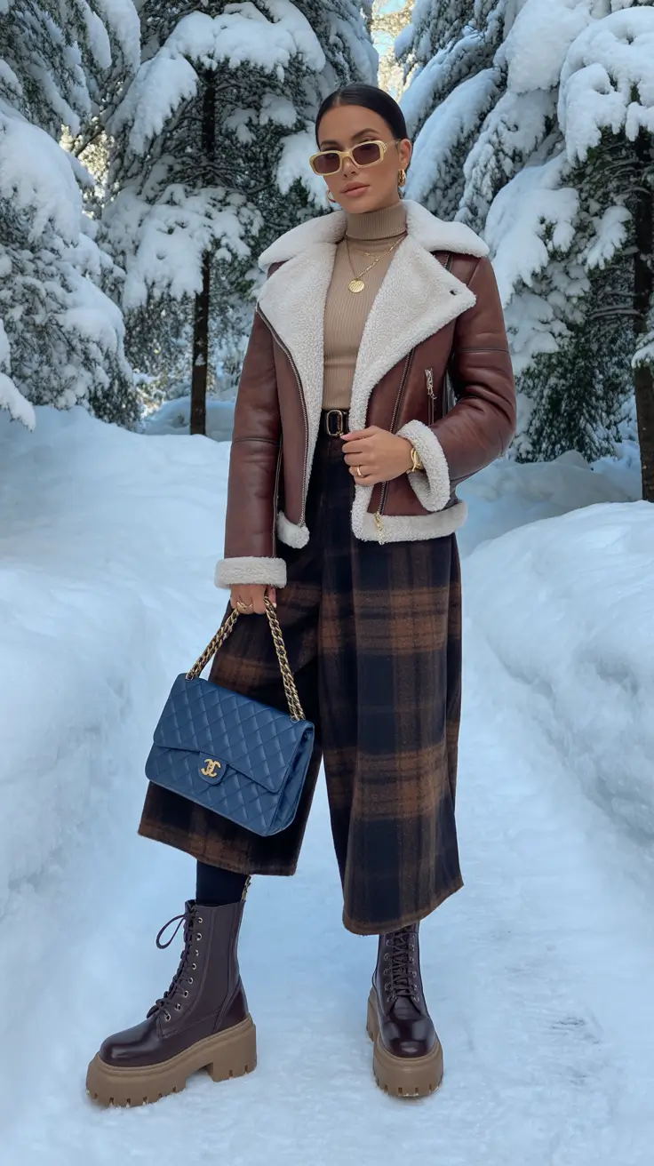 cute winter outfits for school cold weather Rustic Charm in the Snow