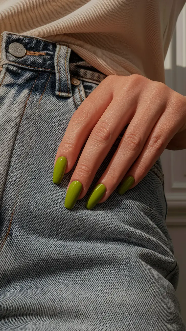 easy fall nails simple Fresh Lime Pop