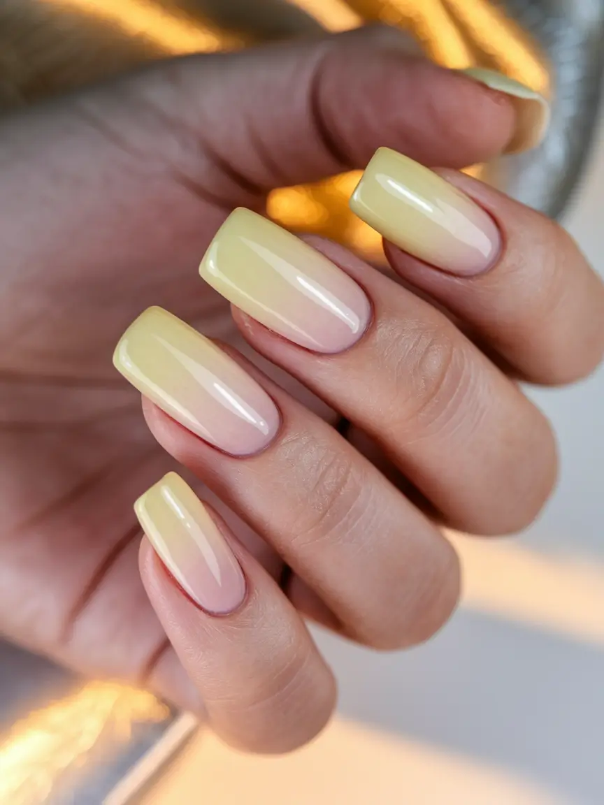 fall colors for nails 2025 Buttercream Glow