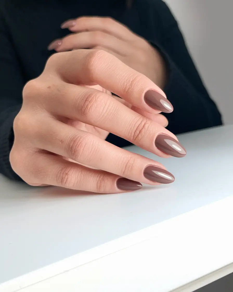 fall colors for nails 2025 Warm Cocoa Calm