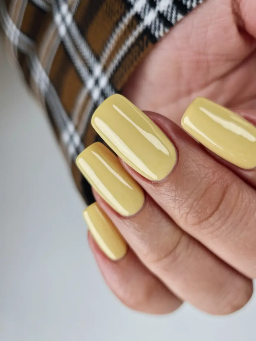 fall colors for nails 2025 Sunny Mustard Shine