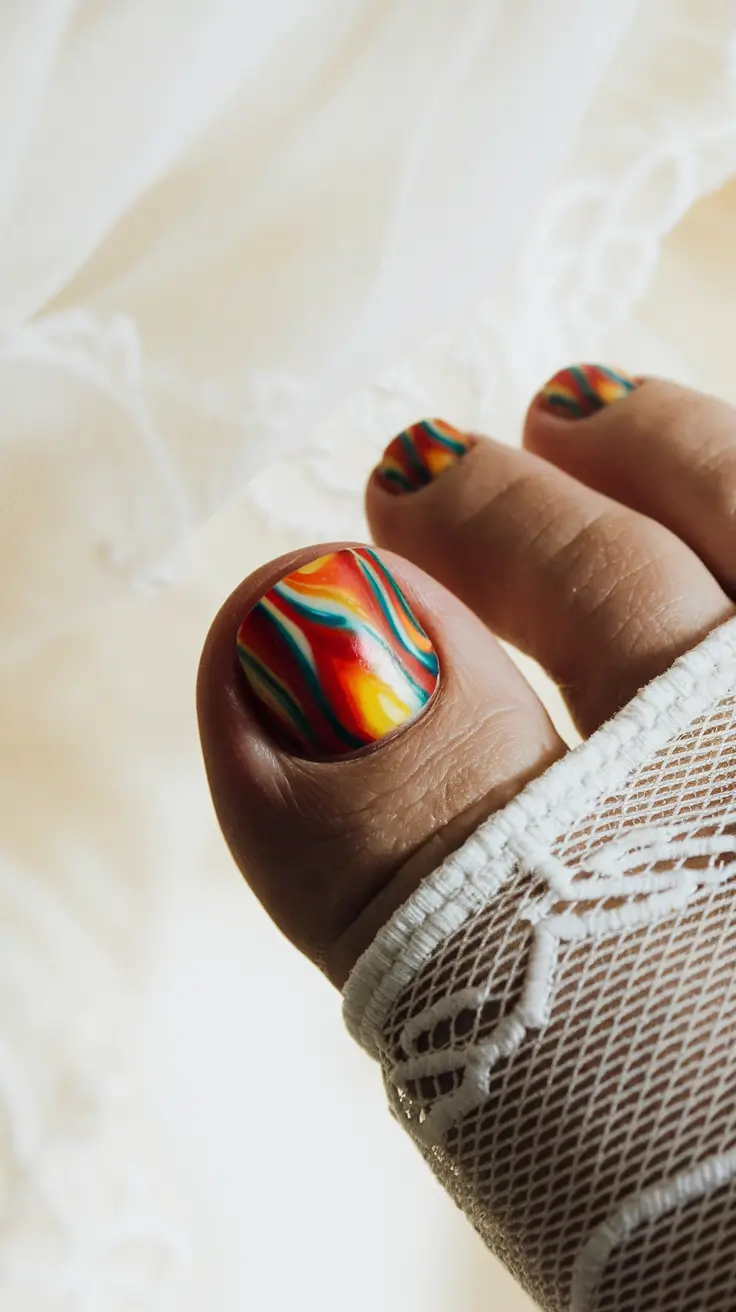 october-toe-nails-fall-Autumn-Swirl-of-Fire-and-Gold