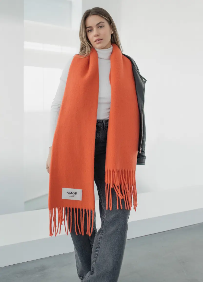 winter fashion inspo outfits Bright Tangerine Edge