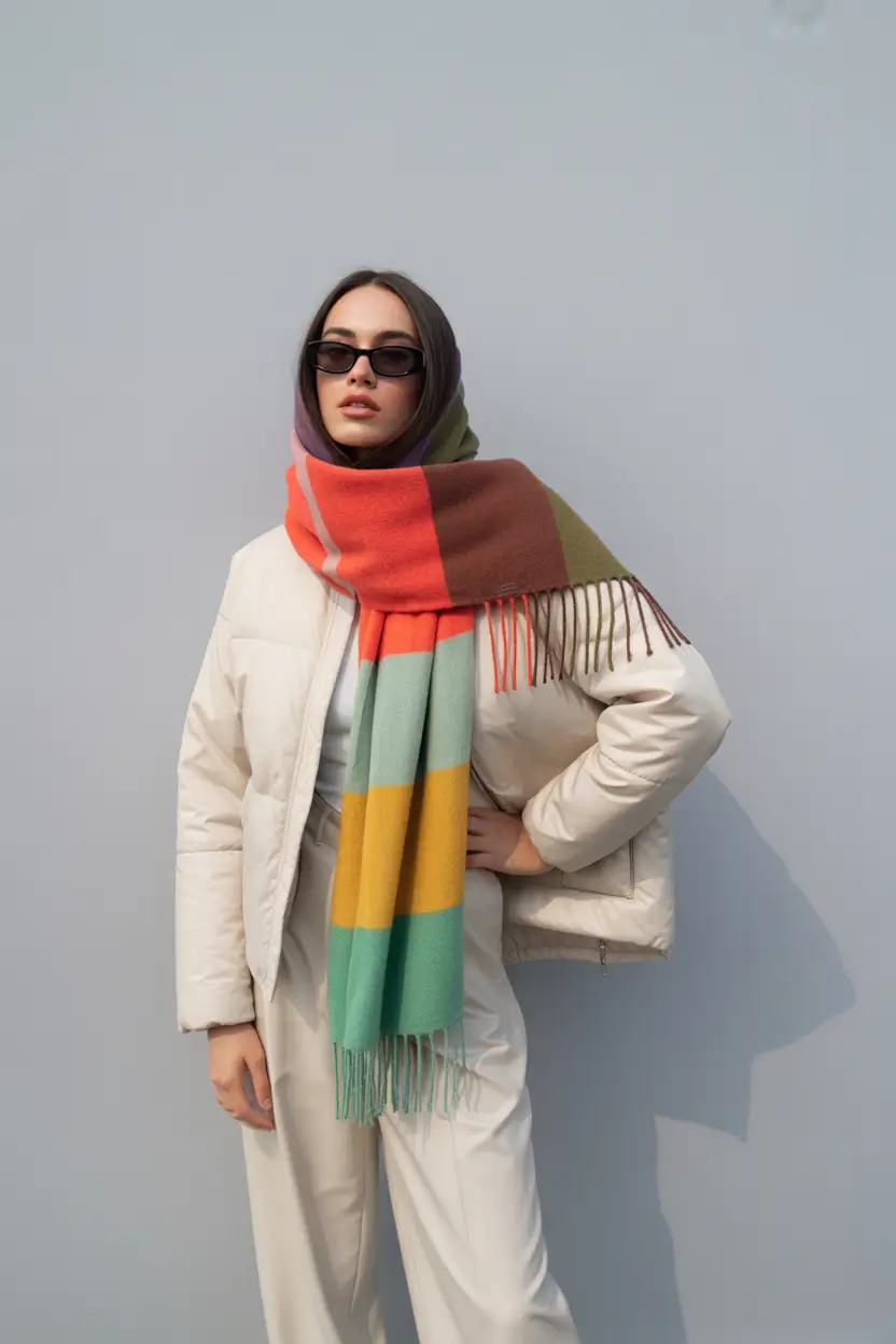 winter fashion inspo outfits Color-Blocked Cool